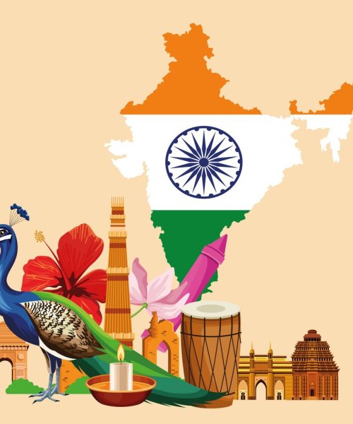 India travel and tourism card